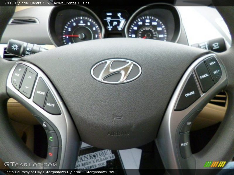 Desert Bronze / Beige 2013 Hyundai Elantra GLS