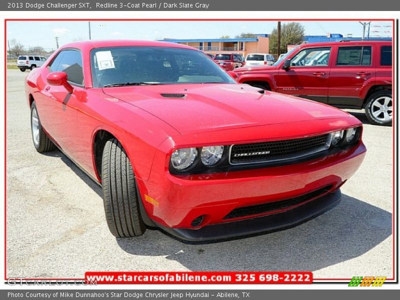 Redline 3-Coat Pearl / Dark Slate Gray 2013 Dodge Challenger SXT