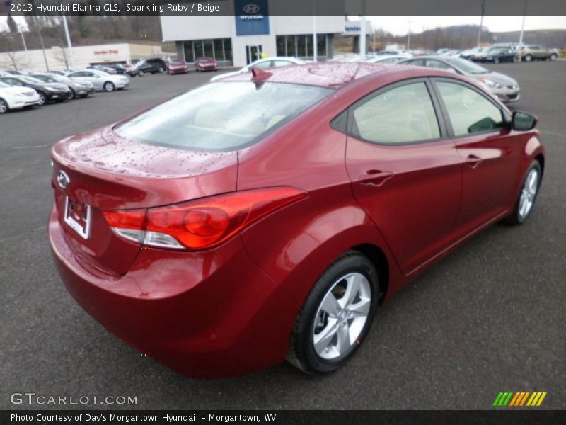 Sparkling Ruby / Beige 2013 Hyundai Elantra GLS