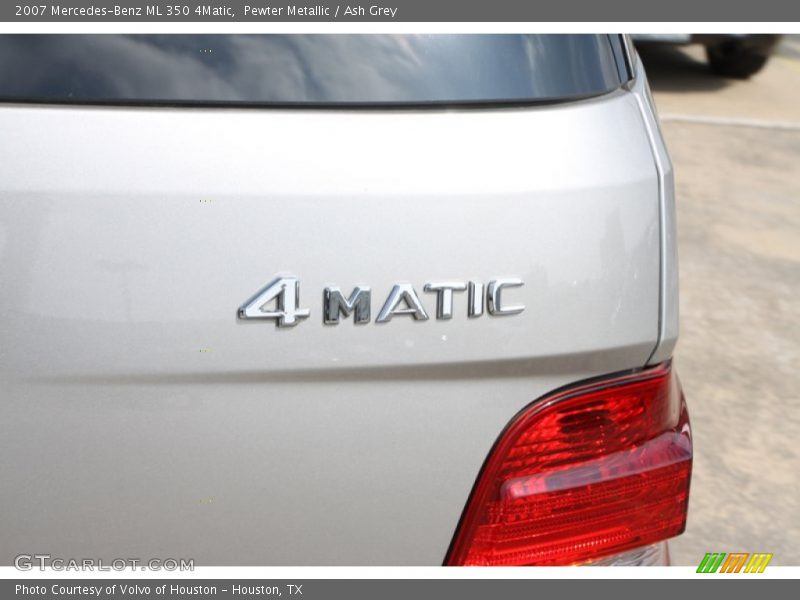 Pewter Metallic / Ash Grey 2007 Mercedes-Benz ML 350 4Matic