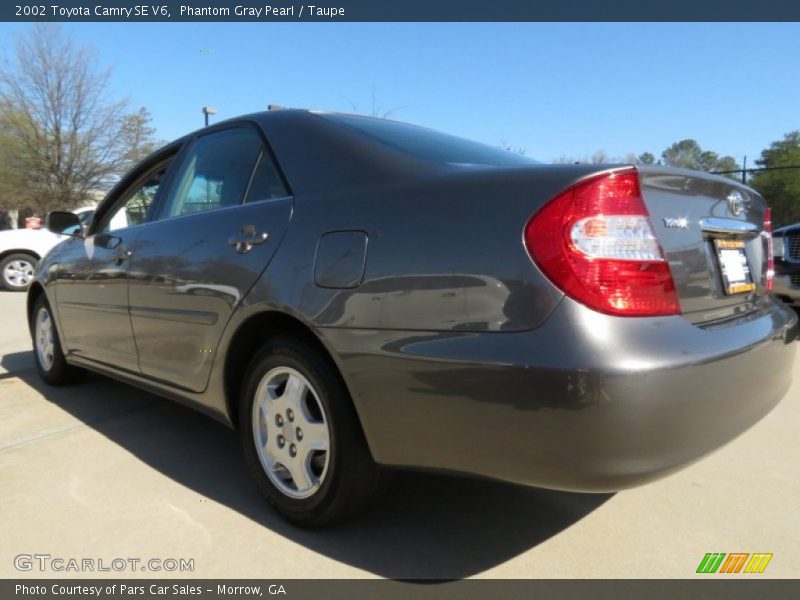 Phantom Gray Pearl / Taupe 2002 Toyota Camry SE V6