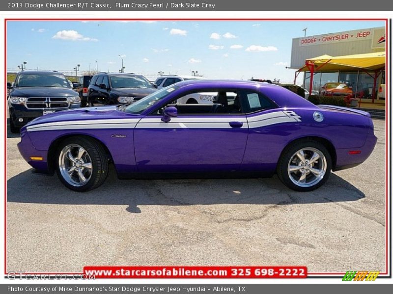 Plum Crazy Pearl / Dark Slate Gray 2013 Dodge Challenger R/T Classic