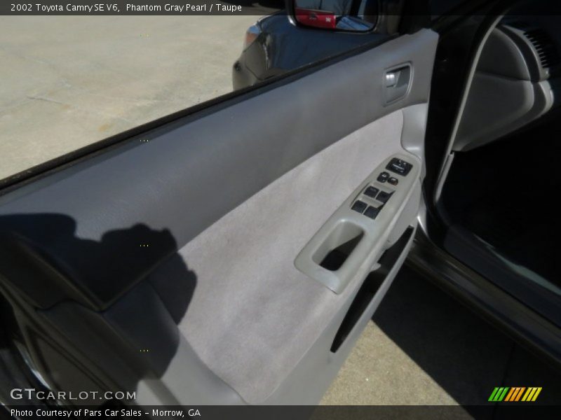 Phantom Gray Pearl / Taupe 2002 Toyota Camry SE V6