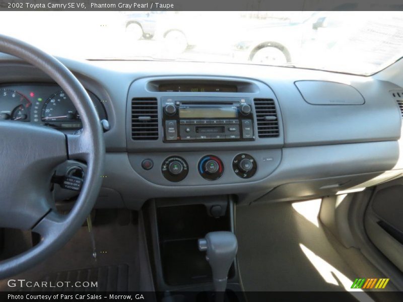 Phantom Gray Pearl / Taupe 2002 Toyota Camry SE V6