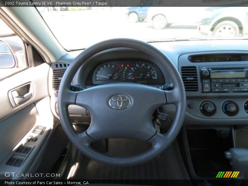 Phantom Gray Pearl / Taupe 2002 Toyota Camry SE V6