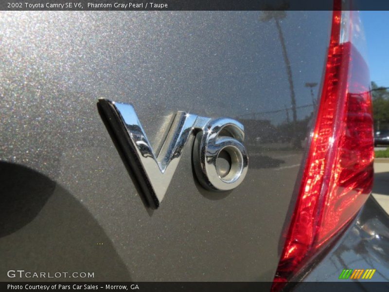 Phantom Gray Pearl / Taupe 2002 Toyota Camry SE V6