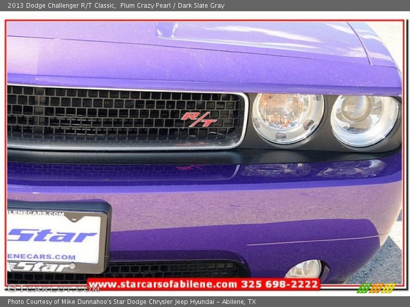 Plum Crazy Pearl / Dark Slate Gray 2013 Dodge Challenger R/T Classic