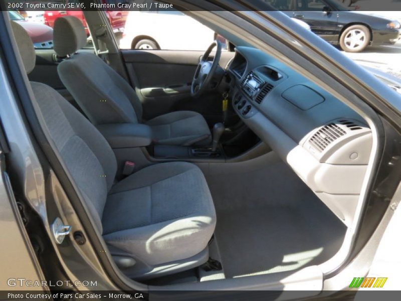 Phantom Gray Pearl / Taupe 2002 Toyota Camry SE V6