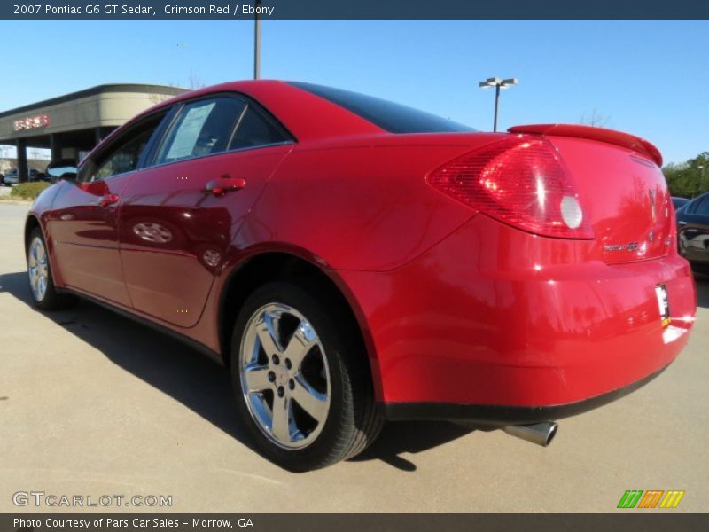 Crimson Red / Ebony 2007 Pontiac G6 GT Sedan