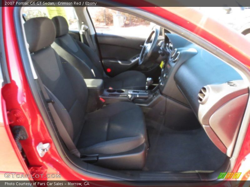 Crimson Red / Ebony 2007 Pontiac G6 GT Sedan