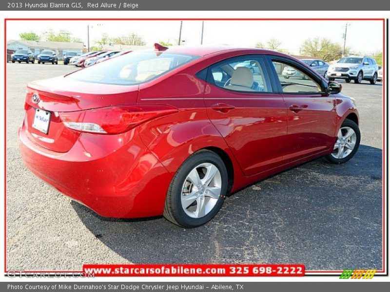 Red Allure / Beige 2013 Hyundai Elantra GLS