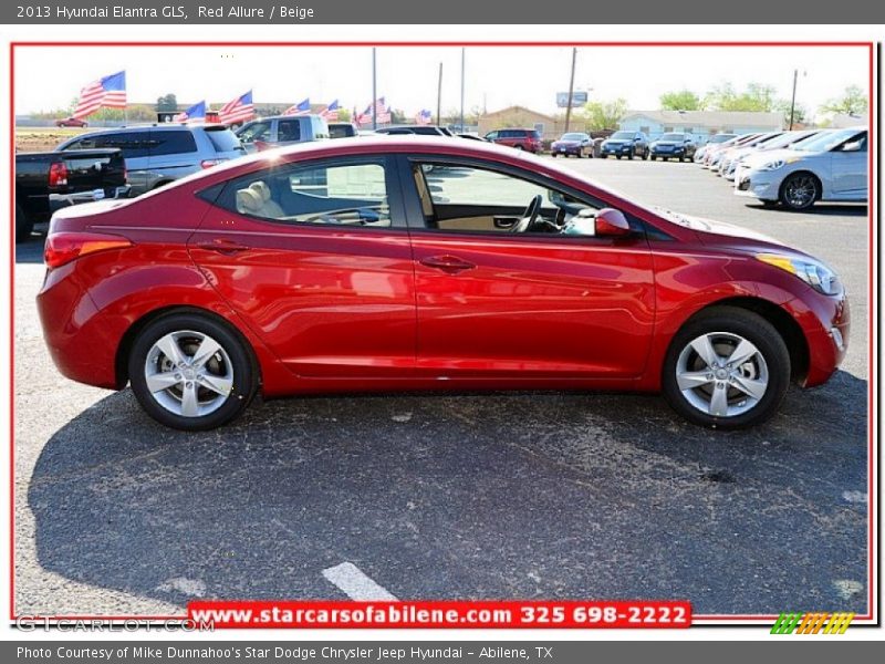 Red Allure / Beige 2013 Hyundai Elantra GLS