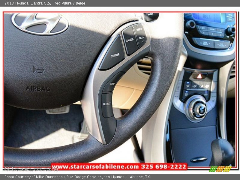 Red Allure / Beige 2013 Hyundai Elantra GLS