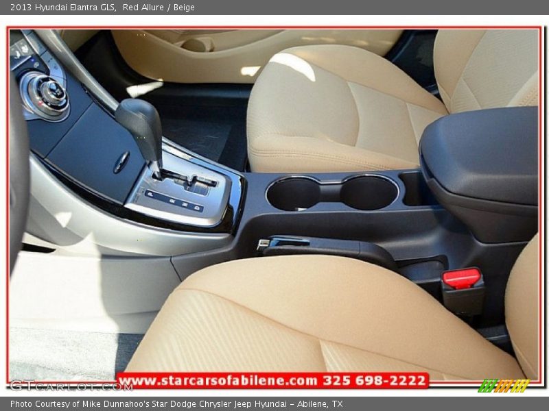 Red Allure / Beige 2013 Hyundai Elantra GLS