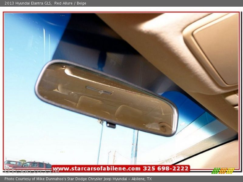 Red Allure / Beige 2013 Hyundai Elantra GLS