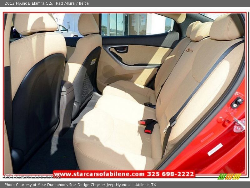 Red Allure / Beige 2013 Hyundai Elantra GLS
