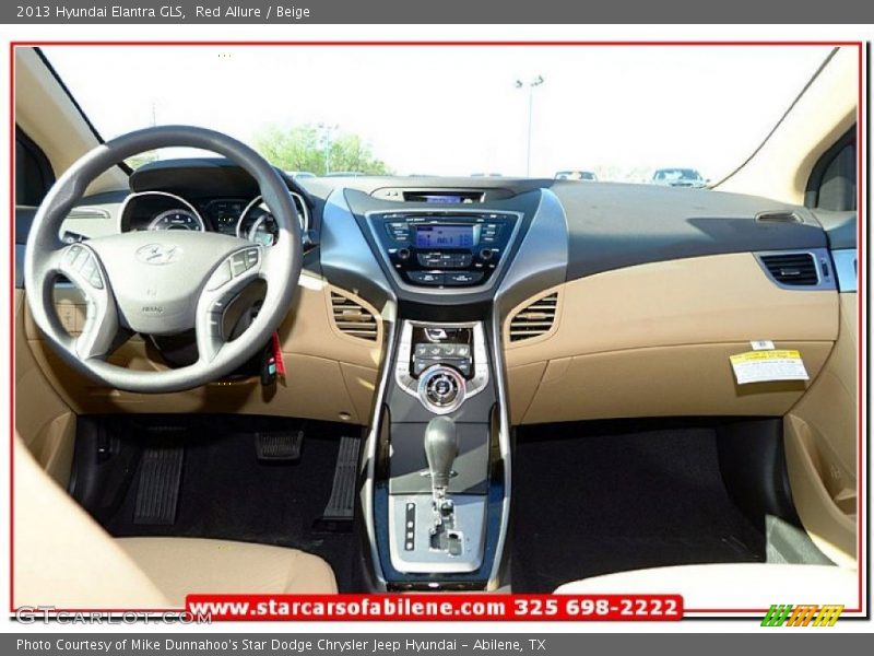 Red Allure / Beige 2013 Hyundai Elantra GLS