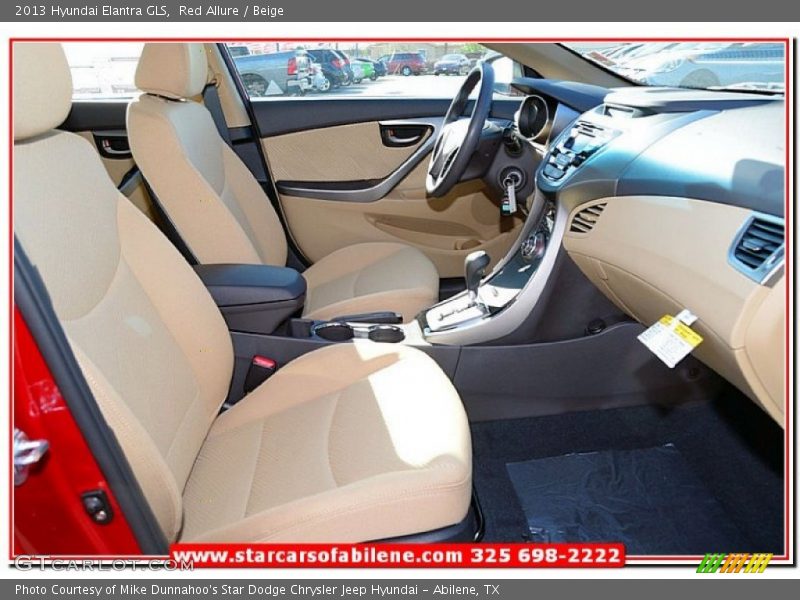 Red Allure / Beige 2013 Hyundai Elantra GLS