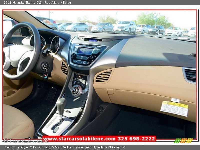 Red Allure / Beige 2013 Hyundai Elantra GLS