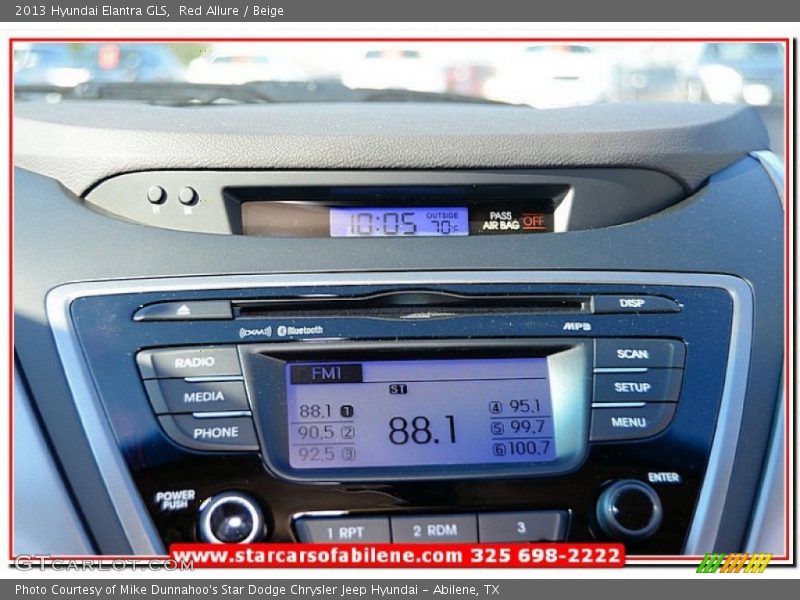 Red Allure / Beige 2013 Hyundai Elantra GLS