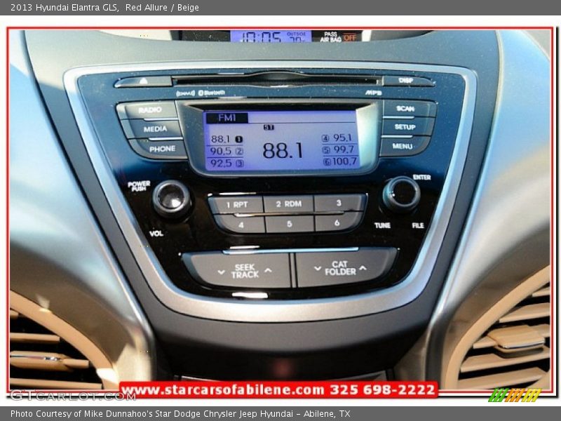 Red Allure / Beige 2013 Hyundai Elantra GLS