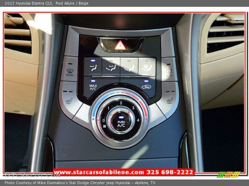 Red Allure / Beige 2013 Hyundai Elantra GLS