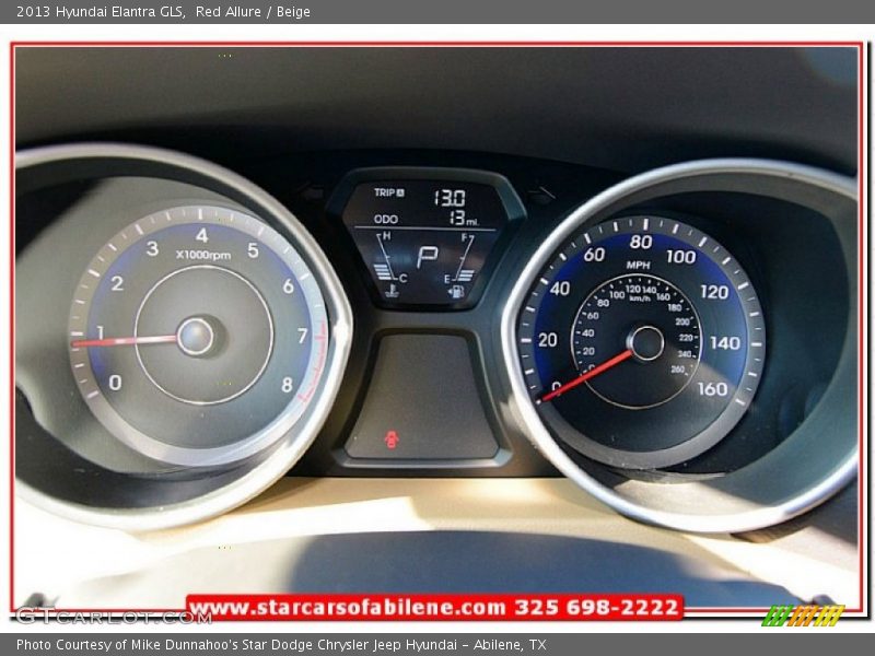 Red Allure / Beige 2013 Hyundai Elantra GLS