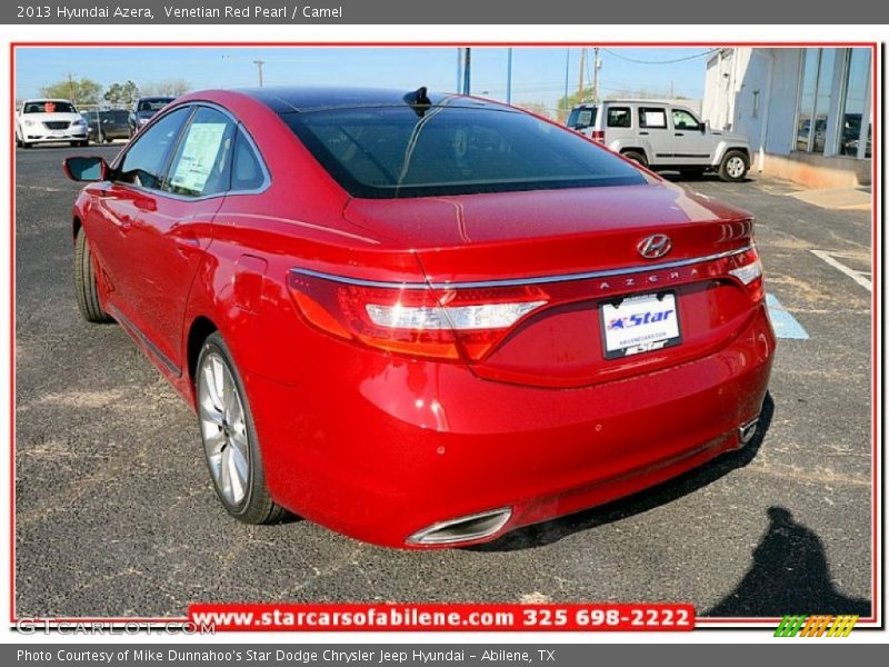 Venetian Red Pearl / Camel 2013 Hyundai Azera