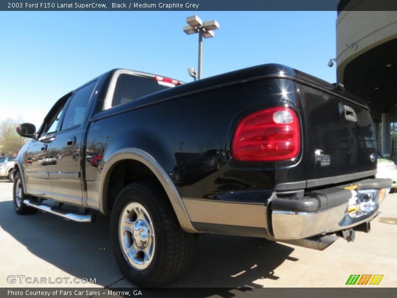 Black / Medium Graphite Grey 2003 Ford F150 Lariat SuperCrew