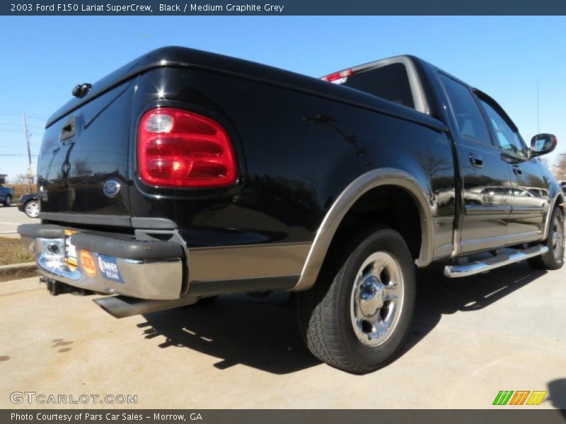Black / Medium Graphite Grey 2003 Ford F150 Lariat SuperCrew