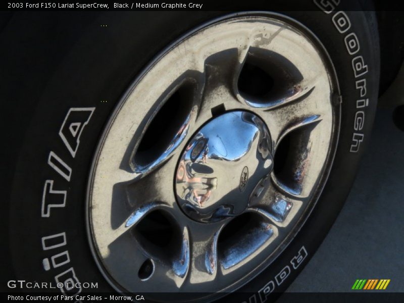 Black / Medium Graphite Grey 2003 Ford F150 Lariat SuperCrew