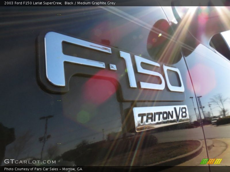 Black / Medium Graphite Grey 2003 Ford F150 Lariat SuperCrew
