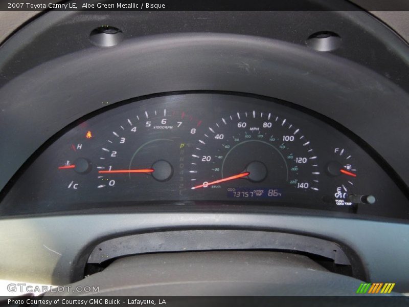 Aloe Green Metallic / Bisque 2007 Toyota Camry LE