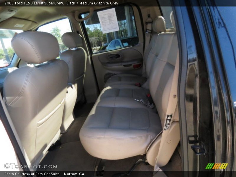 Black / Medium Graphite Grey 2003 Ford F150 Lariat SuperCrew