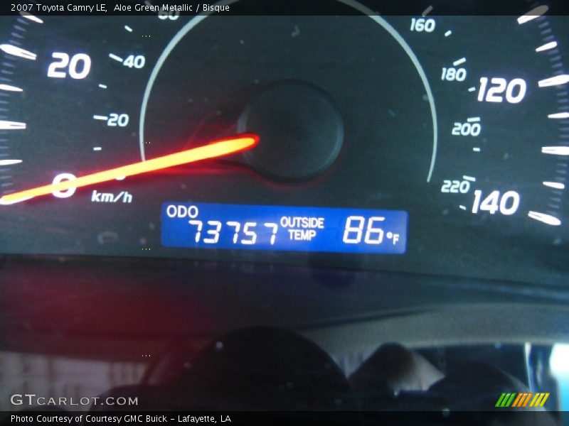 Aloe Green Metallic / Bisque 2007 Toyota Camry LE