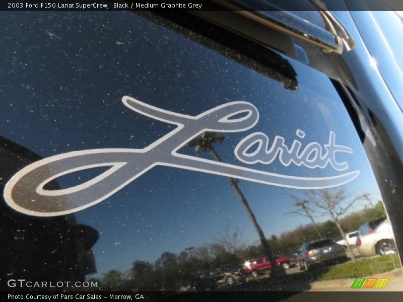 Black / Medium Graphite Grey 2003 Ford F150 Lariat SuperCrew