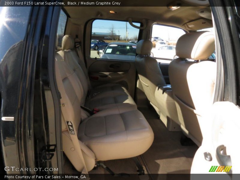 Black / Medium Graphite Grey 2003 Ford F150 Lariat SuperCrew