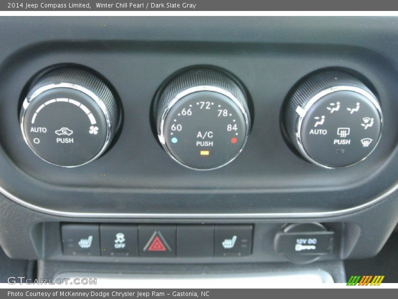 Winter Chill Pearl / Dark Slate Gray 2014 Jeep Compass Limited