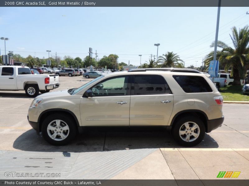 Gold Mist Metallic / Ebony 2008 GMC Acadia SLE