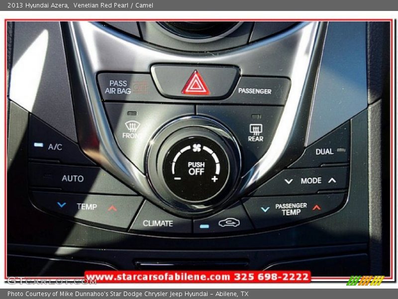 Venetian Red Pearl / Camel 2013 Hyundai Azera