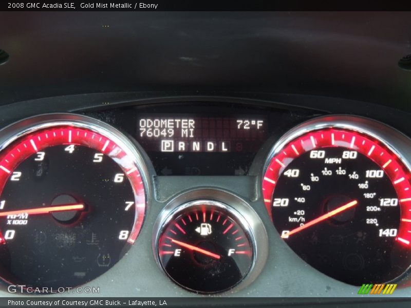 Gold Mist Metallic / Ebony 2008 GMC Acadia SLE