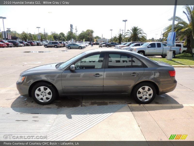 Willow Gray / Gray 2010 Hyundai Sonata GLS