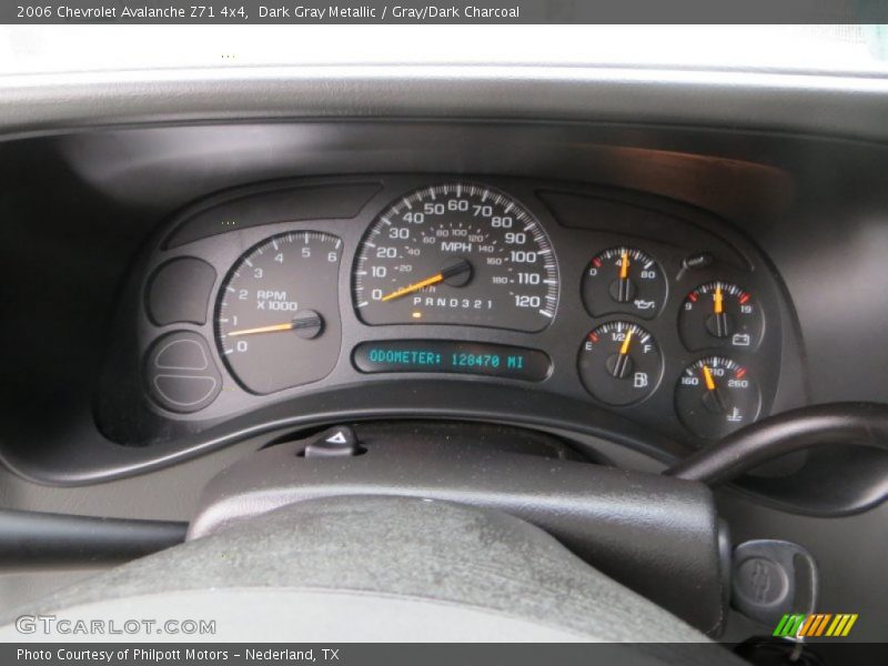 Dark Gray Metallic / Gray/Dark Charcoal 2006 Chevrolet Avalanche Z71 4x4