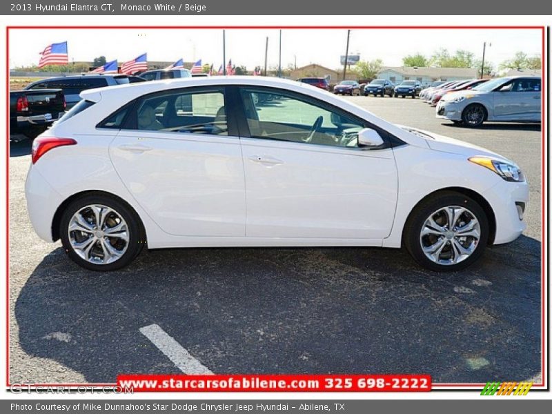 Monaco White / Beige 2013 Hyundai Elantra GT