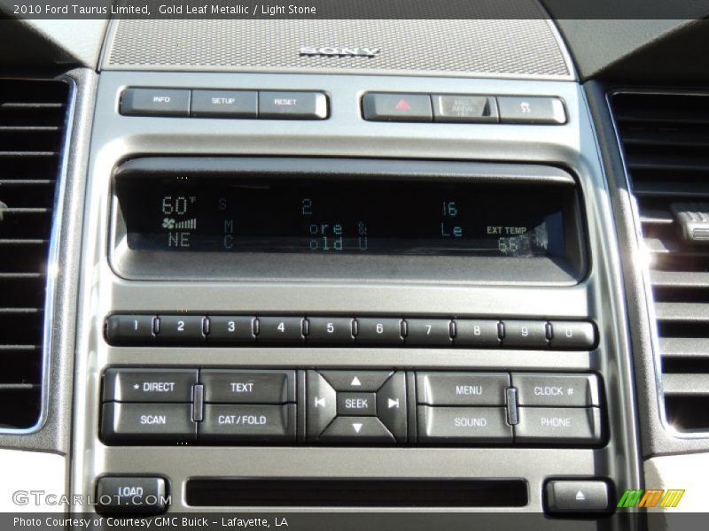 Gold Leaf Metallic / Light Stone 2010 Ford Taurus Limited