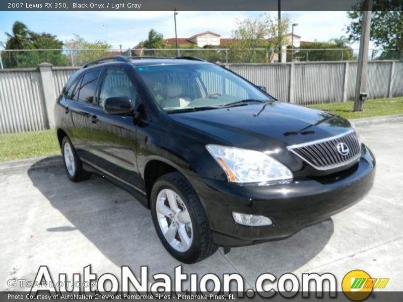 Black Onyx / Light Gray 2007 Lexus RX 350