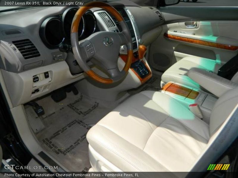 Black Onyx / Light Gray 2007 Lexus RX 350