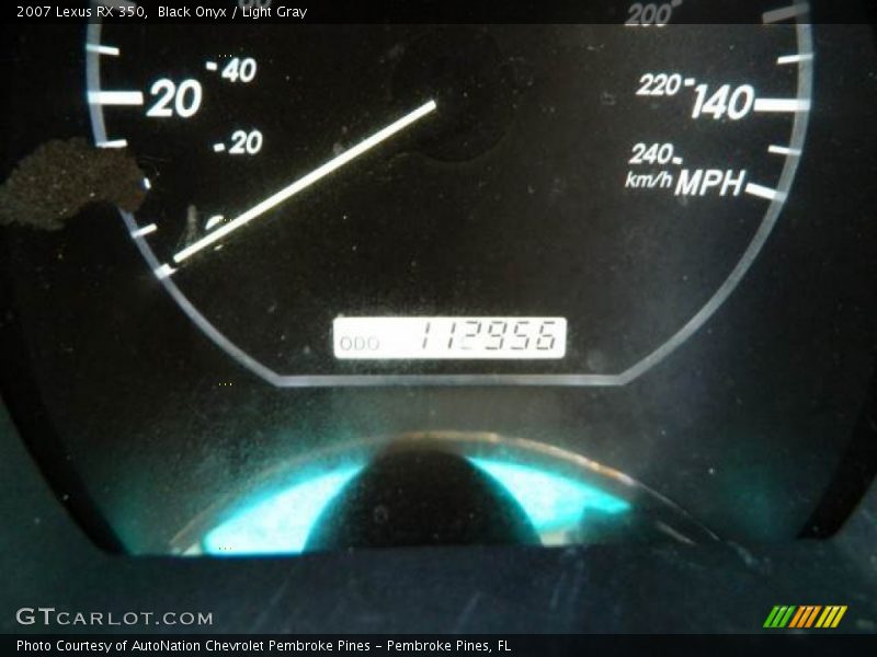 Black Onyx / Light Gray 2007 Lexus RX 350