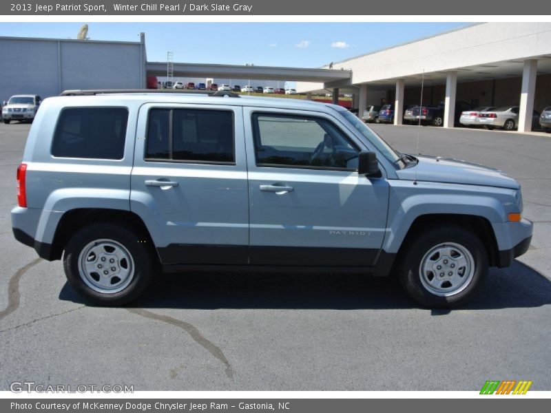 Winter Chill Pearl / Dark Slate Gray 2013 Jeep Patriot Sport