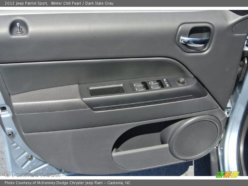 Winter Chill Pearl / Dark Slate Gray 2013 Jeep Patriot Sport